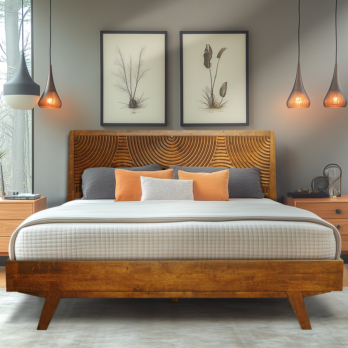 Harmony Solid Wood Bed Frame main image 1